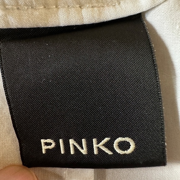 PINKO White Long sleeves Wrap Around Top - Picture 7 of 9
